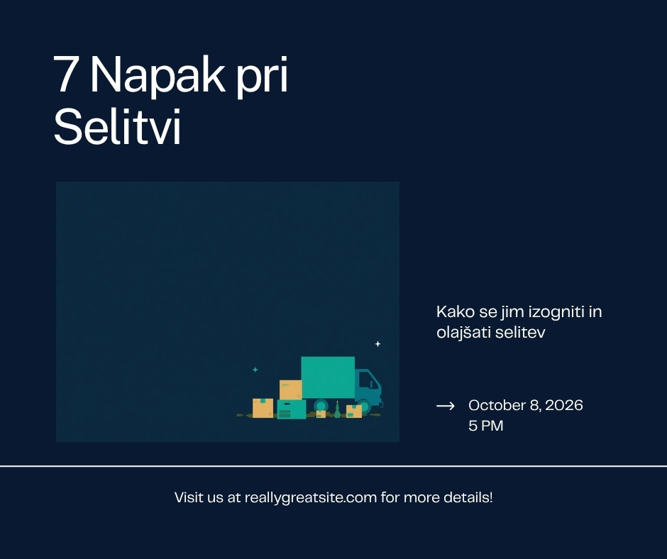 7 najpogostejših napak pri selitvi stanovanja v Ljubljani (in kako se jim izogniti)