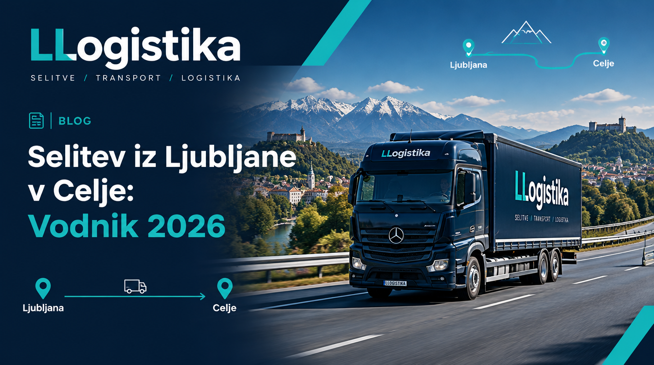 Selitev iz Ljubljane v Celje: Praktični vodnik in cene 2026